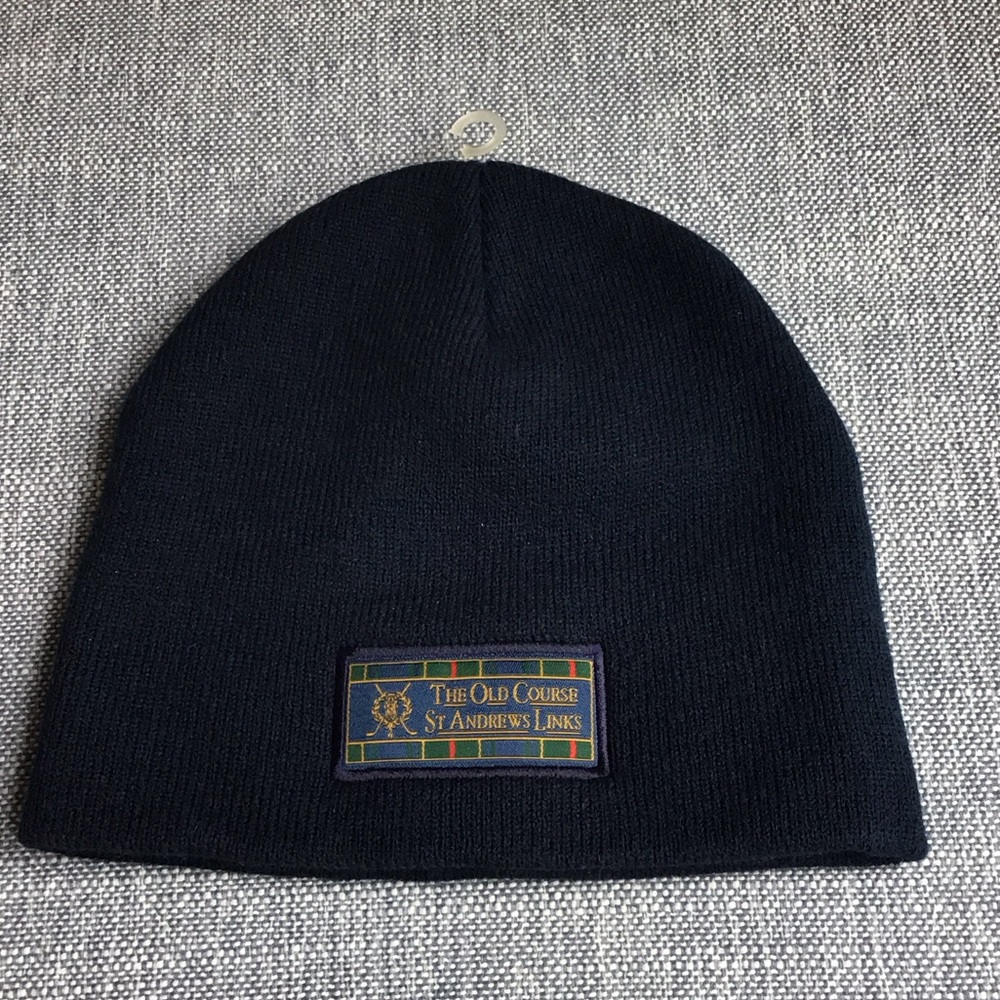The Old Course St Andrews Hat Knit Golf Unisex‎ Logo Iconic Tartan